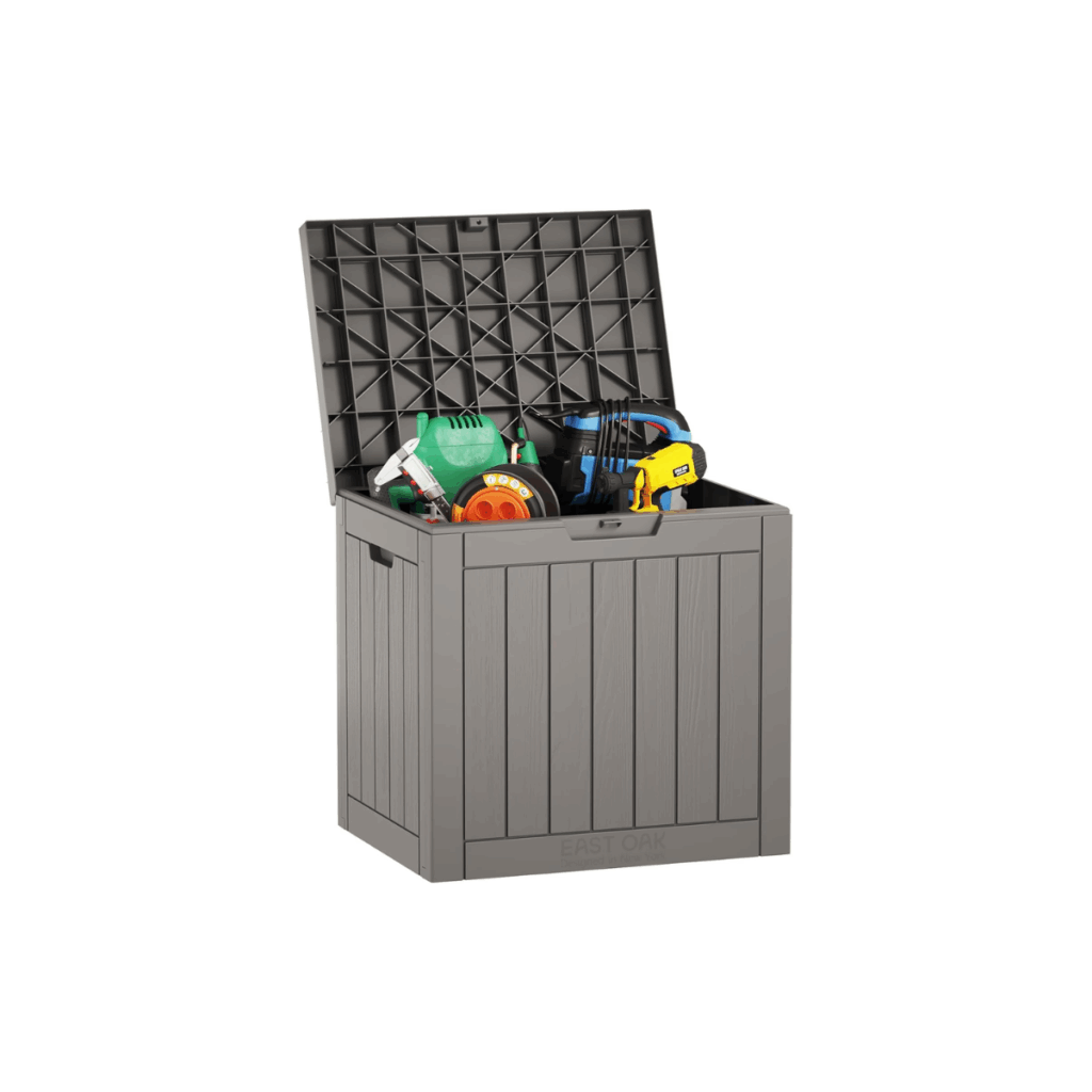 Outdoor storage bin for large toys.