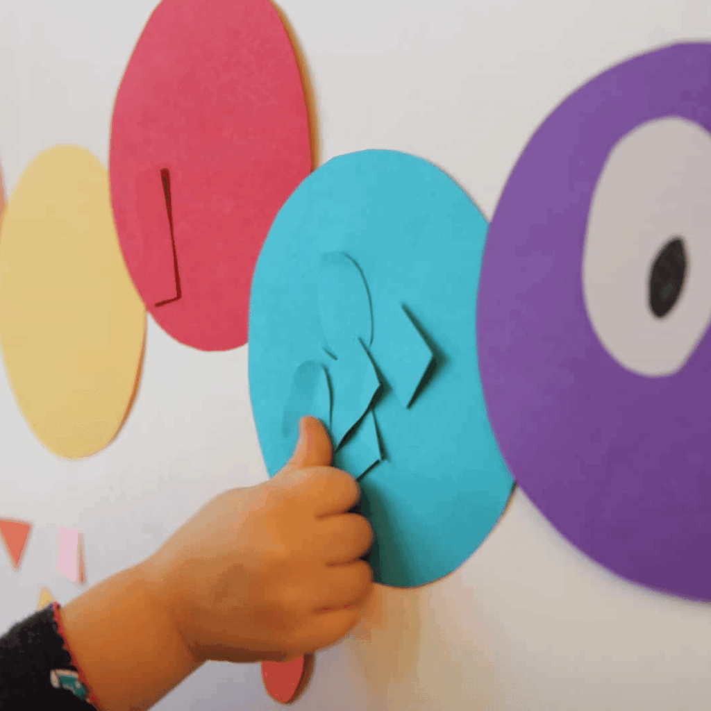 Color sorting activity for The Very Hungry Caterpillar.