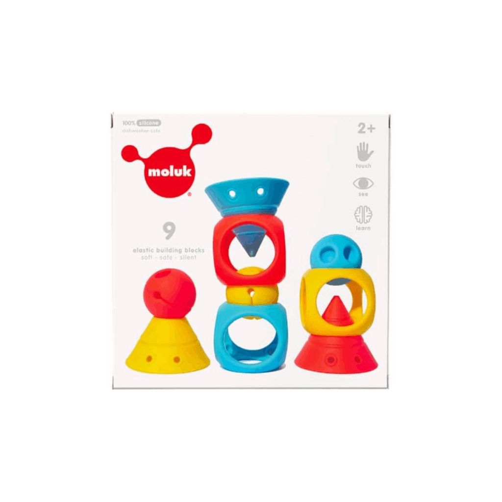 These are elastic building blocks for toddlers.