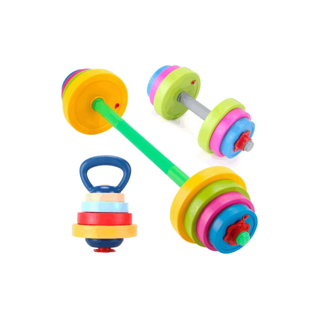Little gym weight set for toddlers and preschoolers.