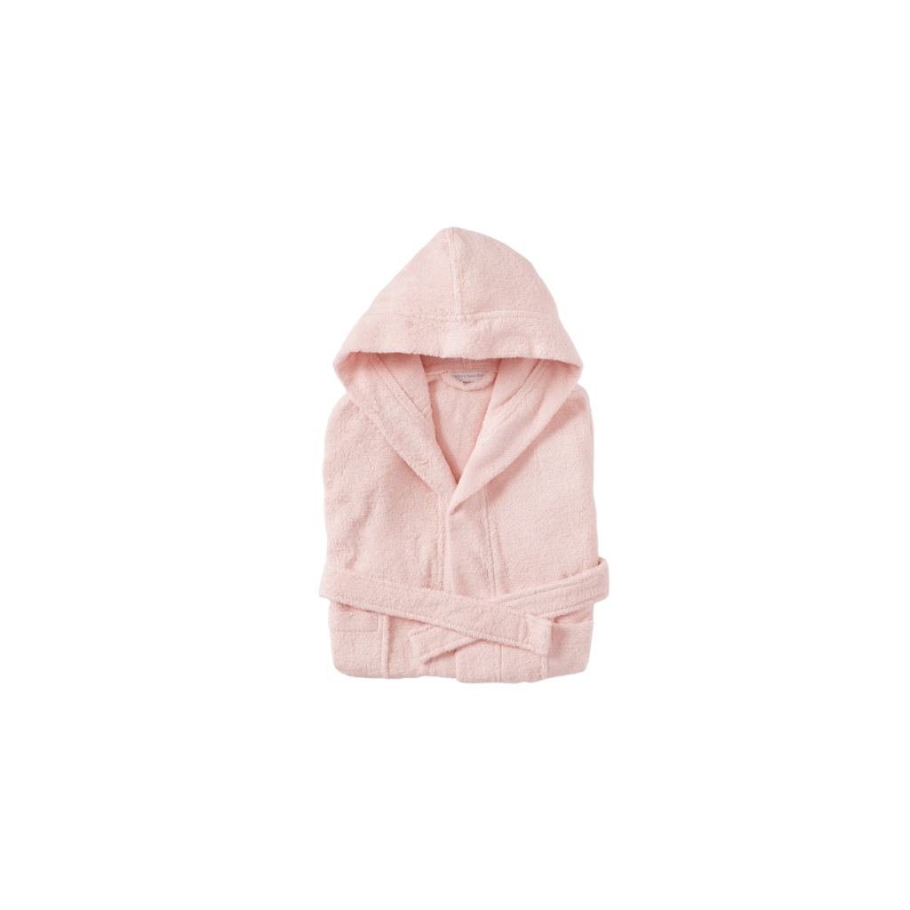 Pink bathrobe for kids.