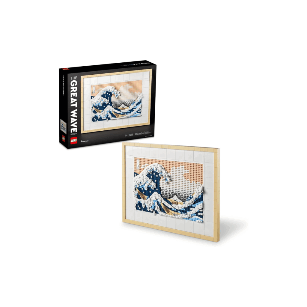 Lego wave flat scene set.