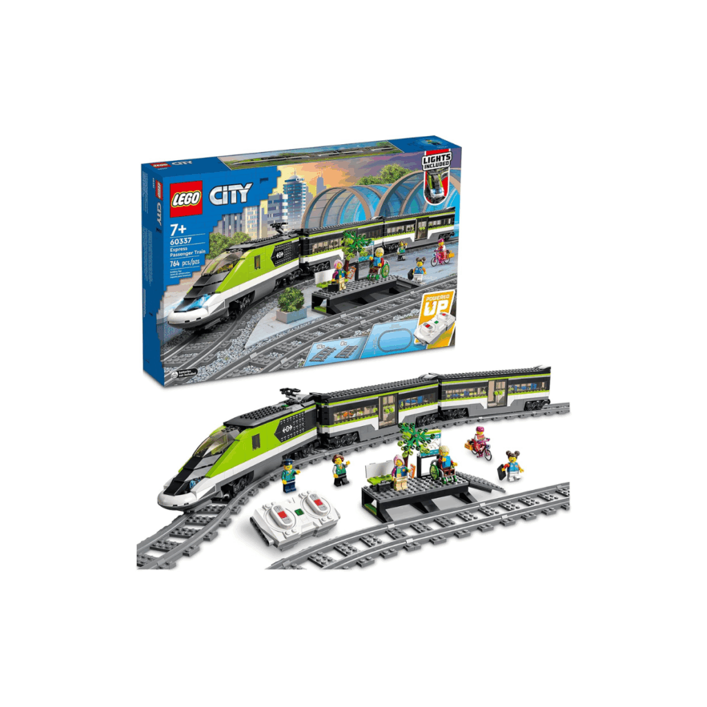 Lego remote control train set.