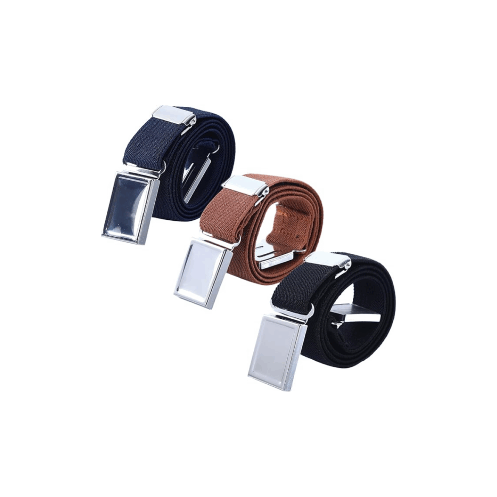 Belts with magnetic closure for easy on and off.