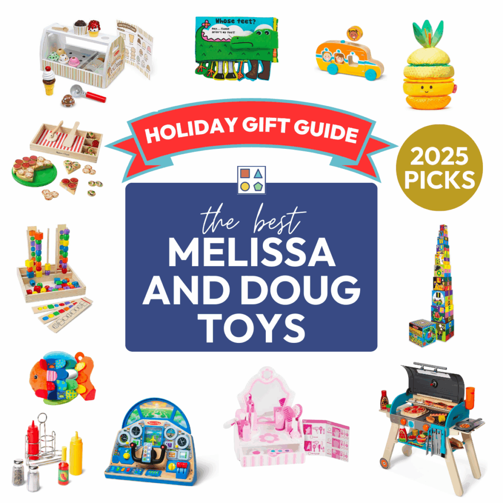 A collection of images featuring the best Melissa and Doug Toys for kids.