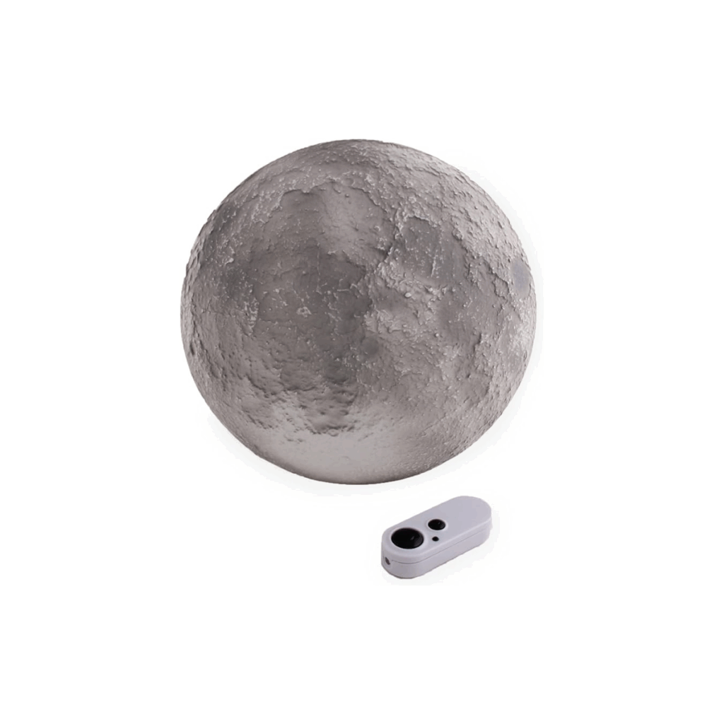 A flat moon that kids hang on their wall to watch the different phases at night.