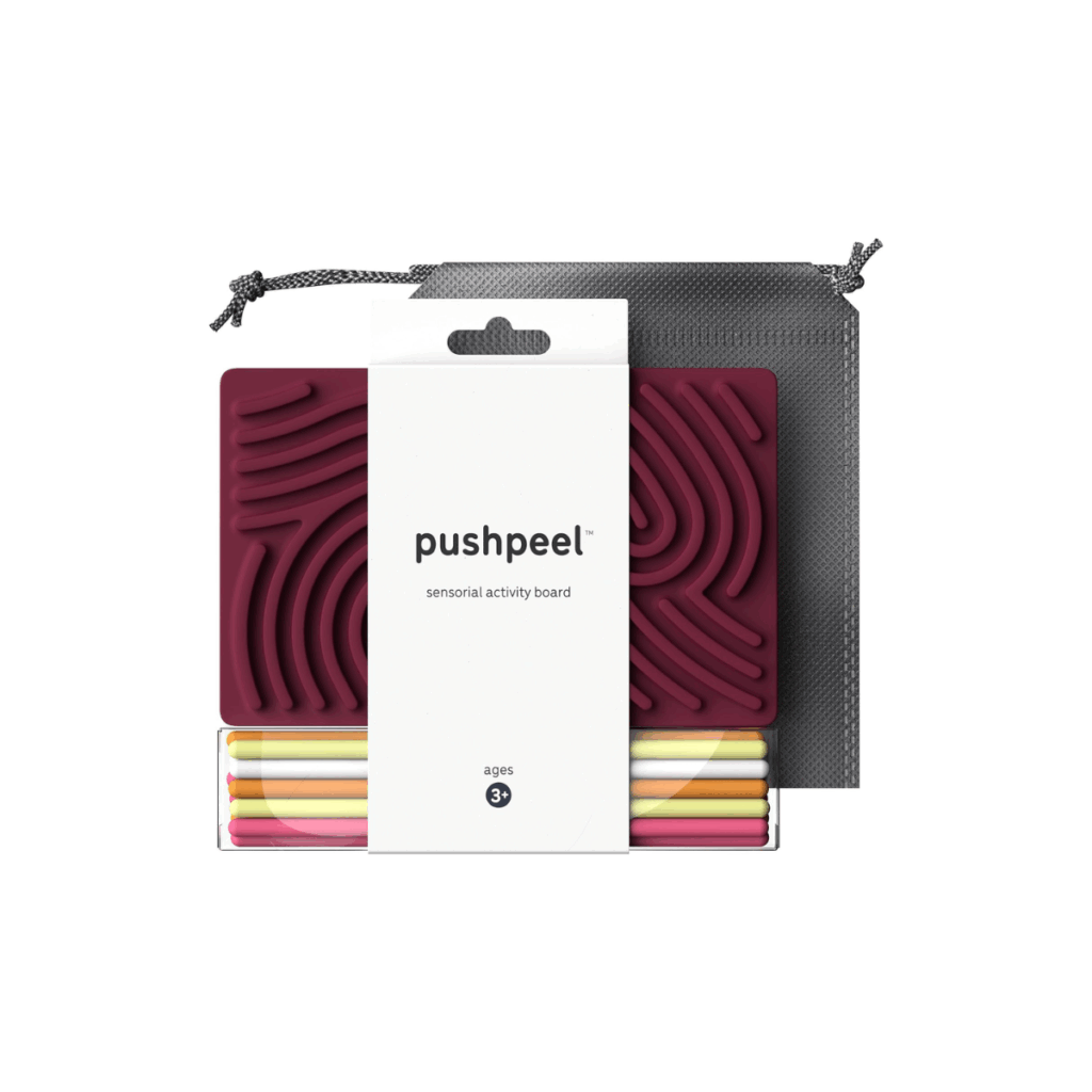 Stress relief toy called PushPeel.