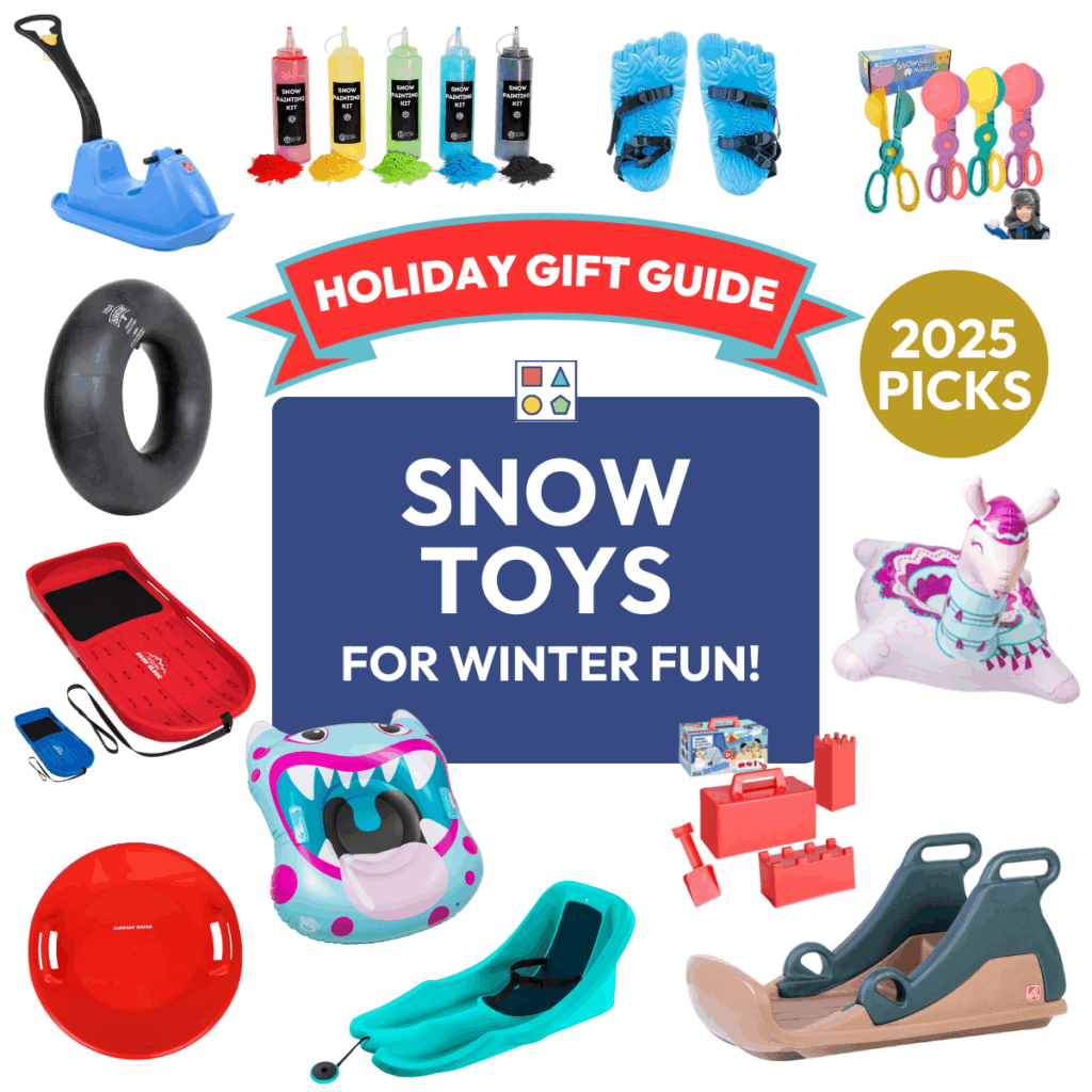 Collection of the best snow toys for kids and families.
