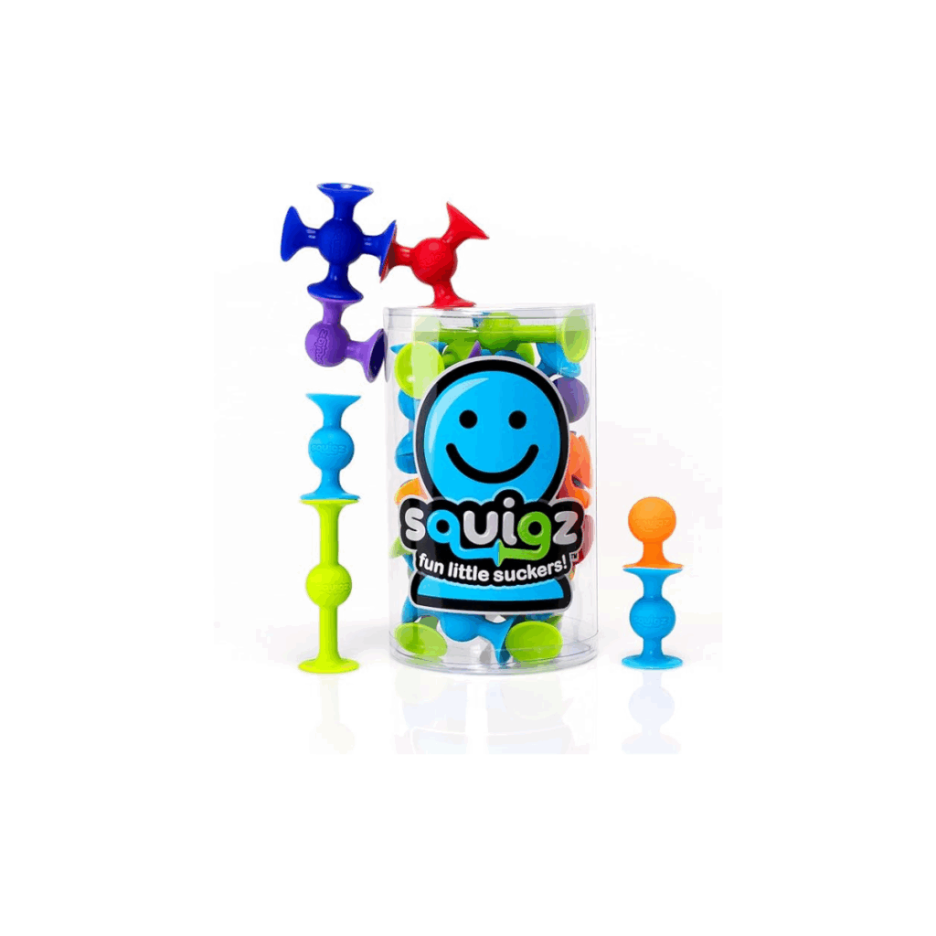 Squigz suction fidget toy for play or bath time.