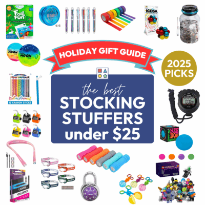 Images of the best stocking stuffers for kids.
