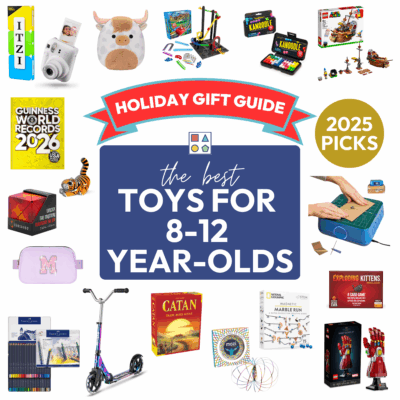A collection of images for gifts ages 8-12 years-old.