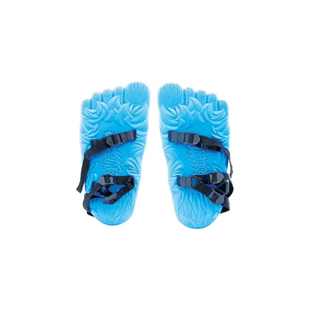 YETI snow shoes that kids can wear to make YETI footprints in the snow.