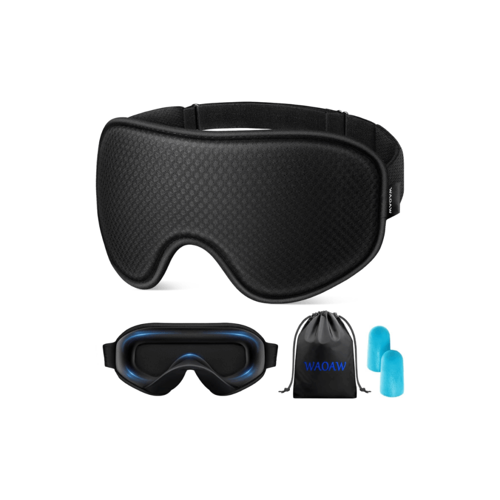 Blackout sleep mask.