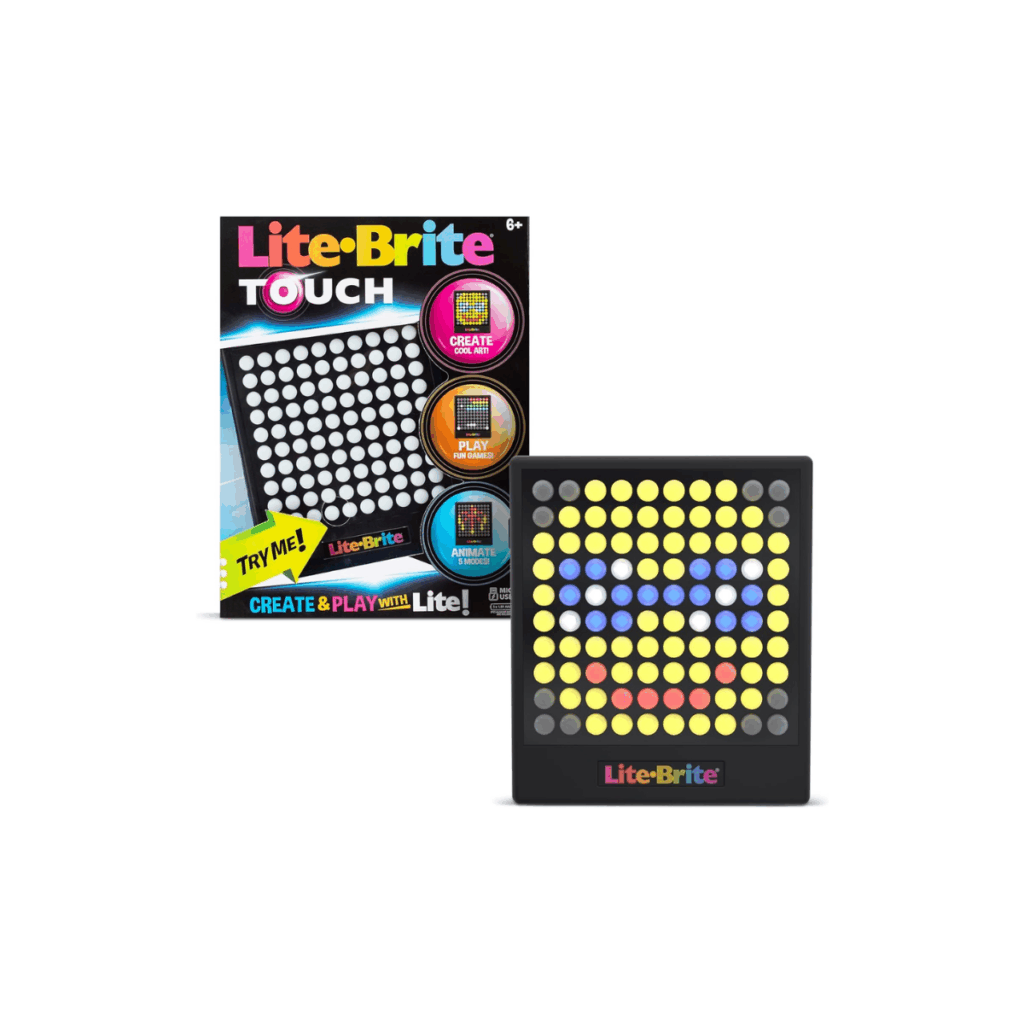 Lite Brite Touch game for kids to play with.
