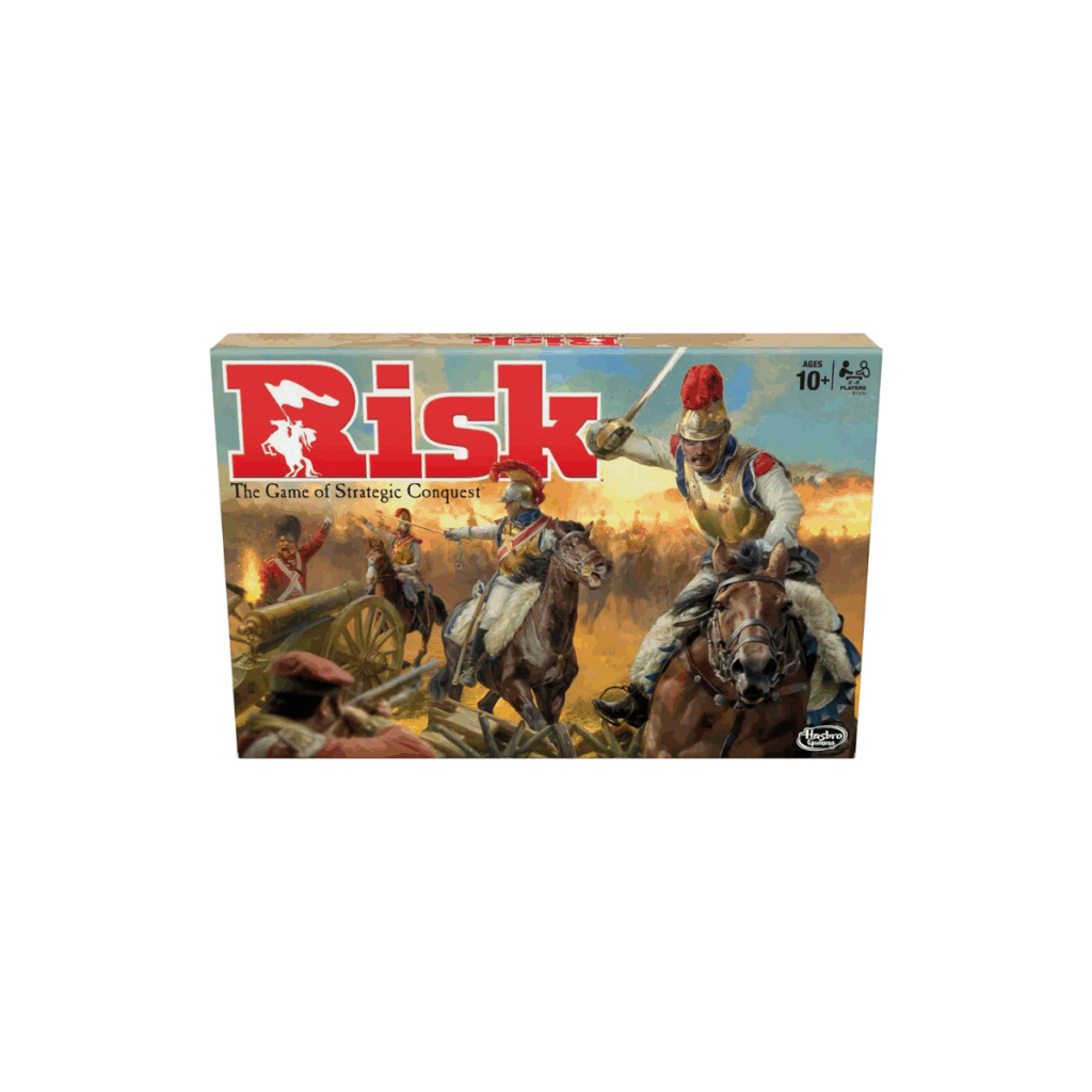Risk board game for ages 10+.