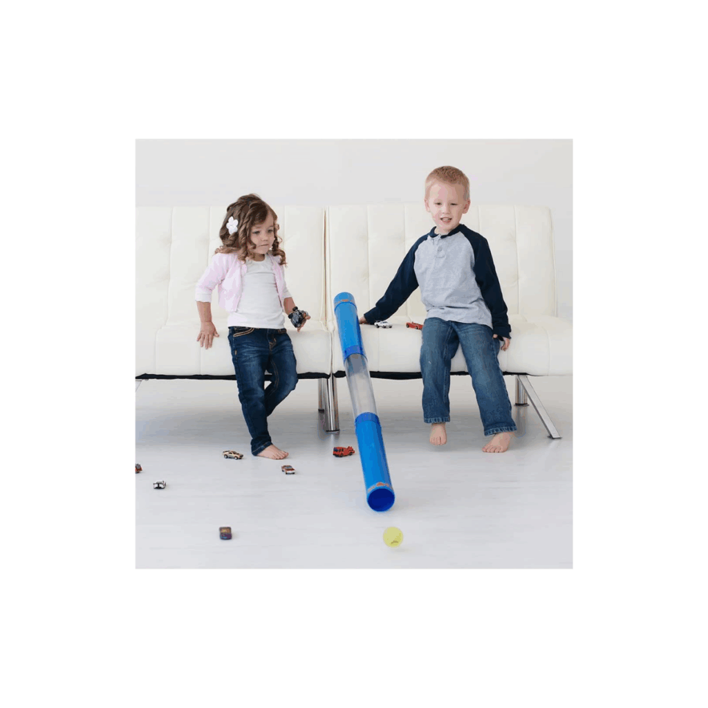 Tot tube for kids of all ages to race cars down.