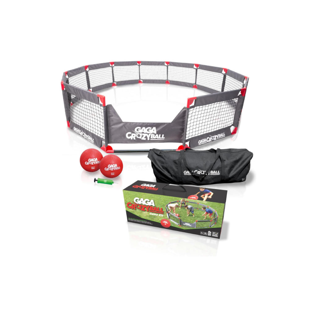 Gaga Crazy Ball net for kids to use in their back yards.