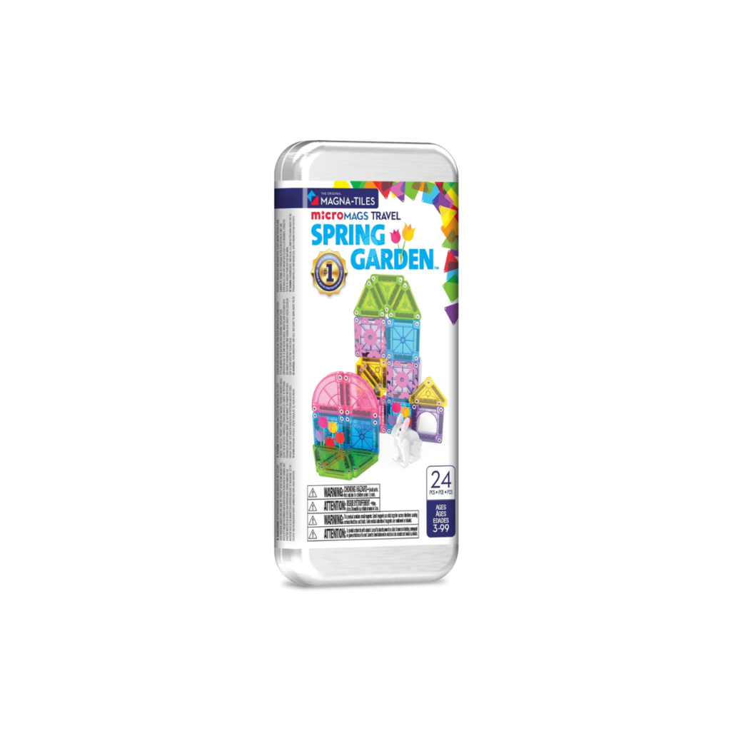 Magna Tiles Micro-Mags travel spring garden.