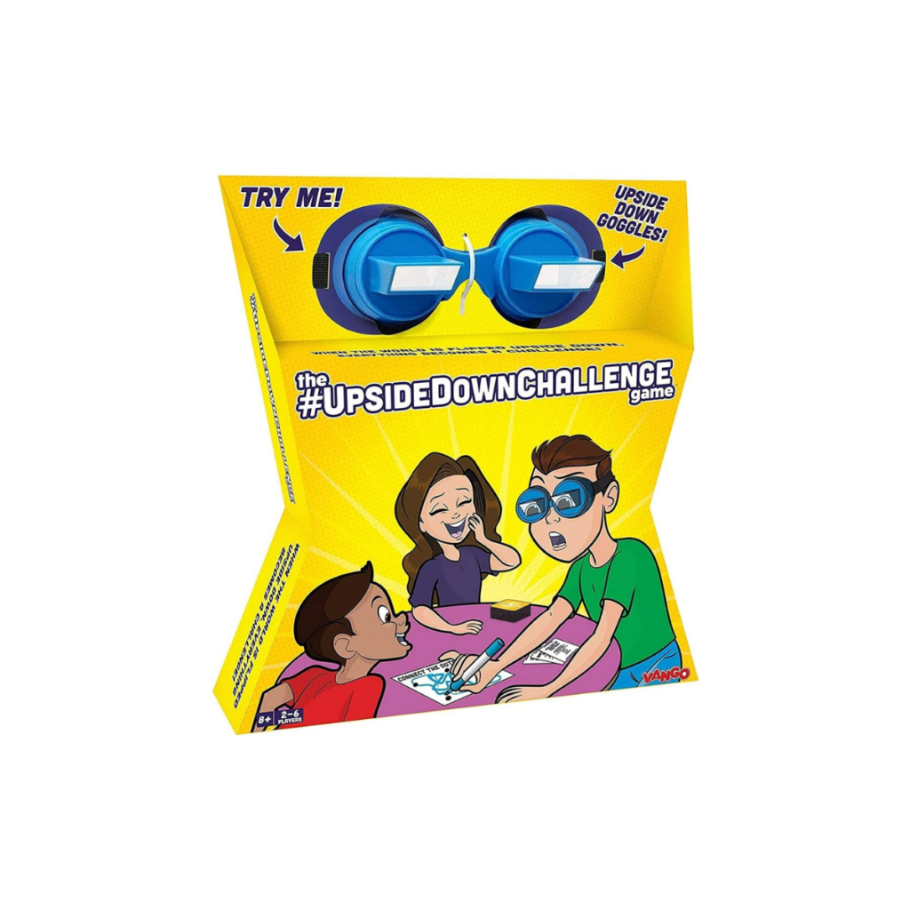 These are goggles that you can wear and it makes everything upside down.