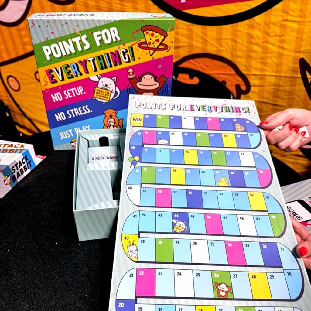 Board game by Dolphin Hats Games called, Points for Everything.