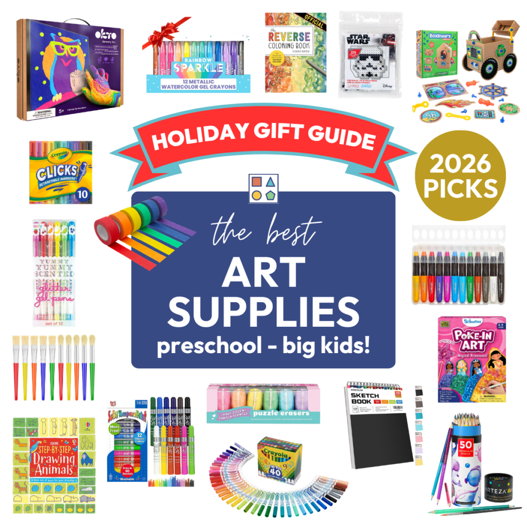 Holiday Gift Guide 2026 featuring the best art supplies for kids.