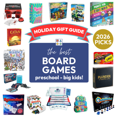 Holiday Gift Guide 2026 featuring the best board games for kids and families.