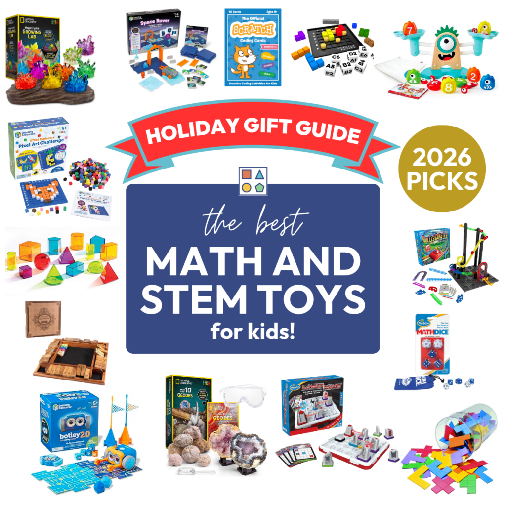 Holiday Gift Guide 2026 featuring the best math and STEM toys for kids.