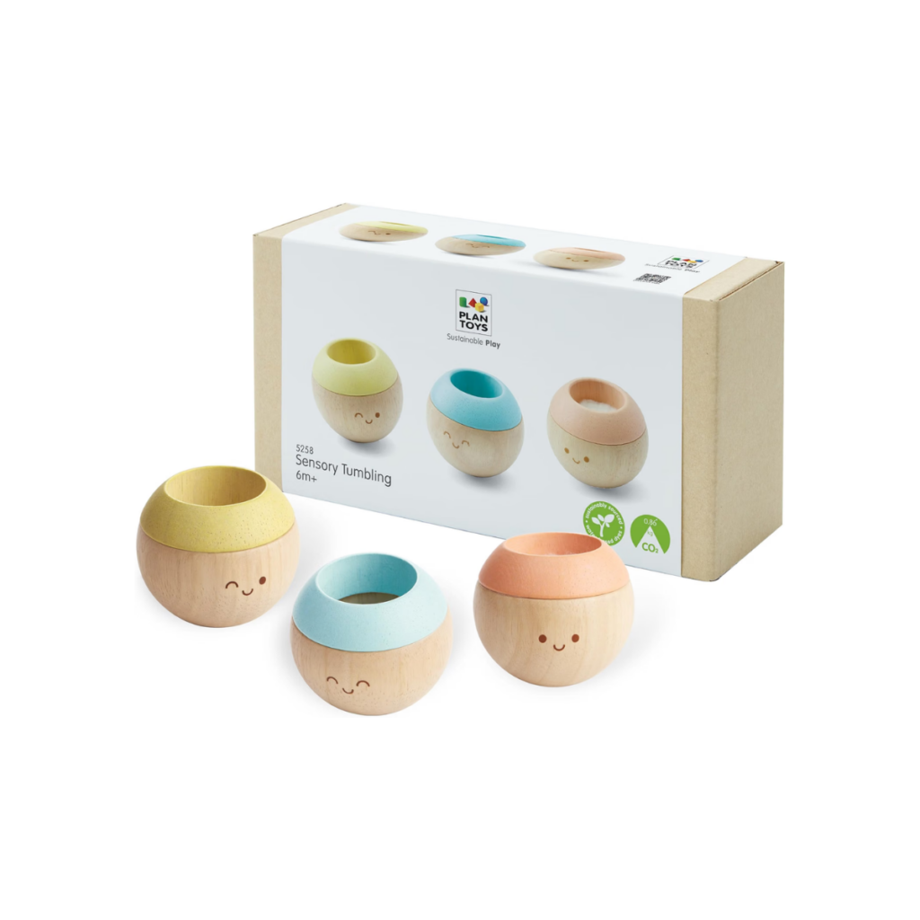 Plan Toy Sensory tumbling toy for babies.