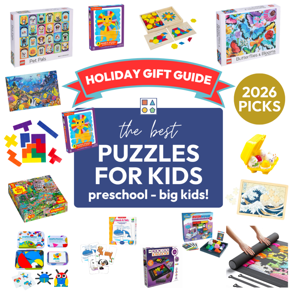 Holiday Gift Guide 2026 featuring the best puzzles for kids.