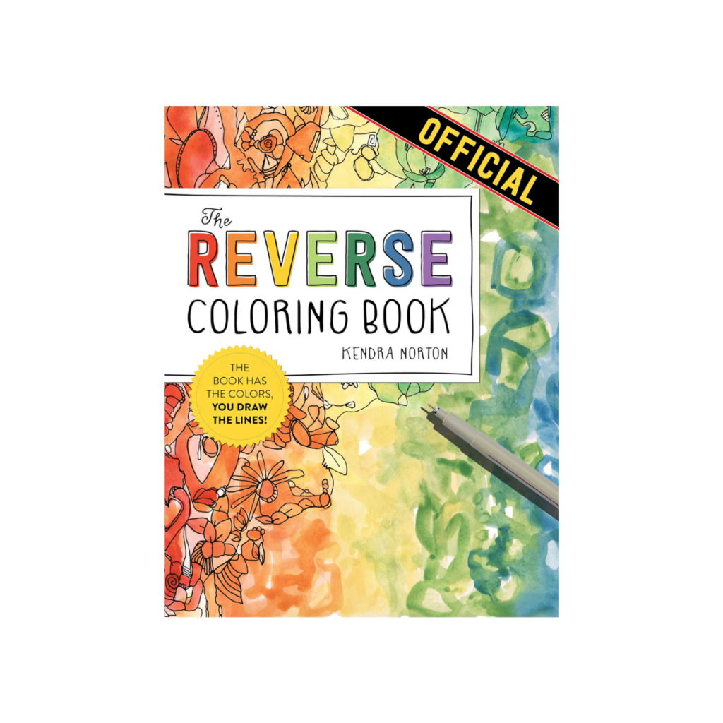 Reverse coloring book