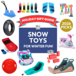 Holiday Gift Guide 2026 featuring the best snow toys for kids.