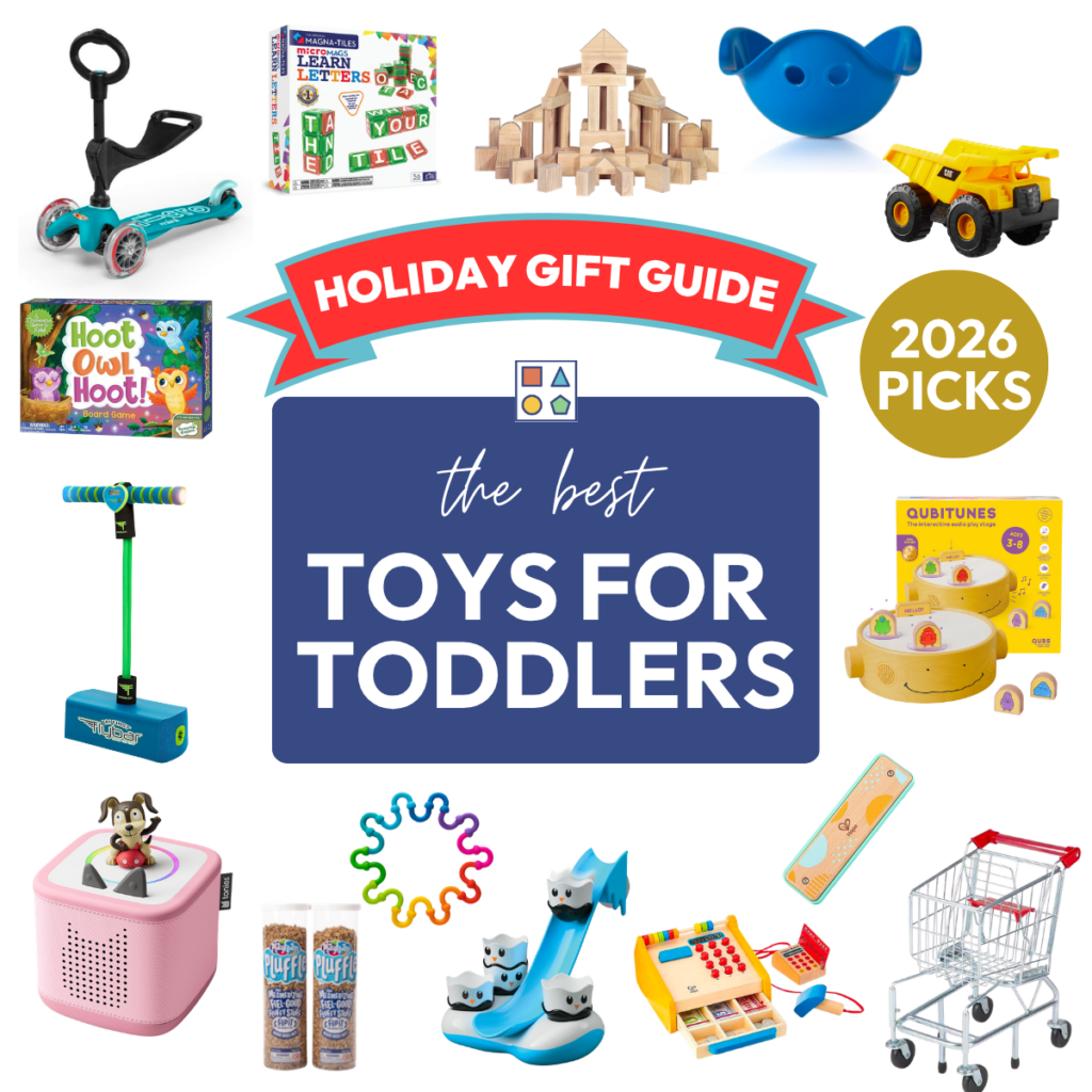 Holiday Gift Guide 2026 featuring the best toys for toddlers.
