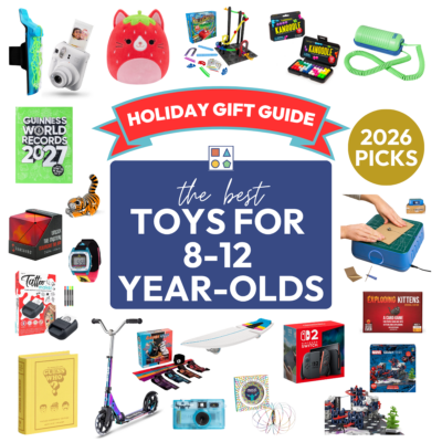 Holiday Gift Guide 2026 featuring the best toys for 8-12 year olds.