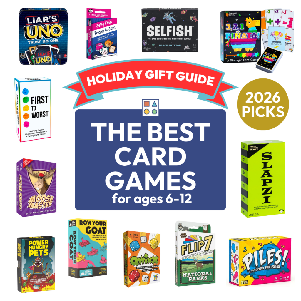 Holiday Gift Guide 2026 featuring the best card games for kids and families.