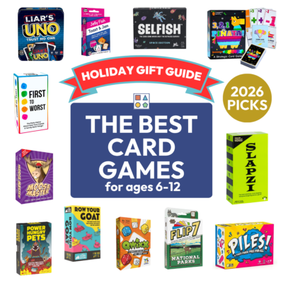 Holiday Gift Guide 2026 featuring the best card games for kids and families.
